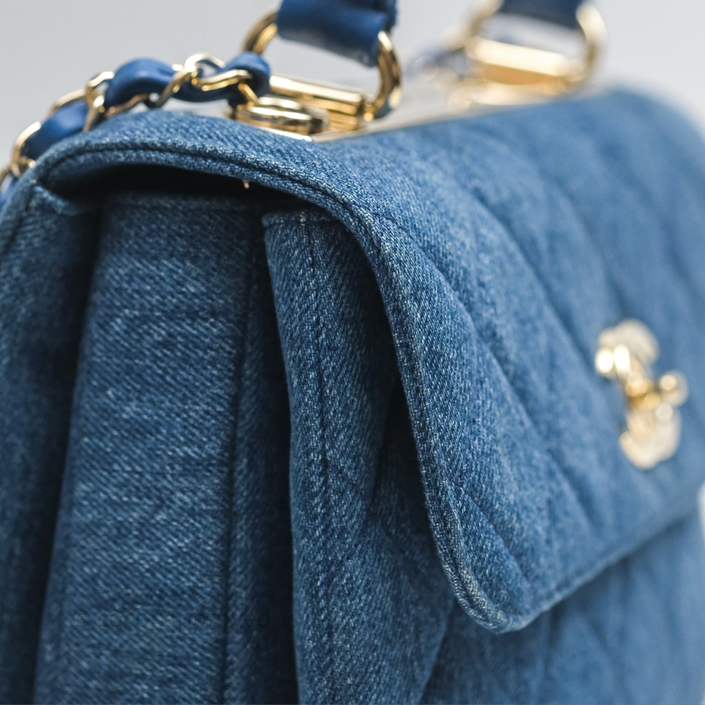 Chanel Small Trendy CC Denim Gold Hardware