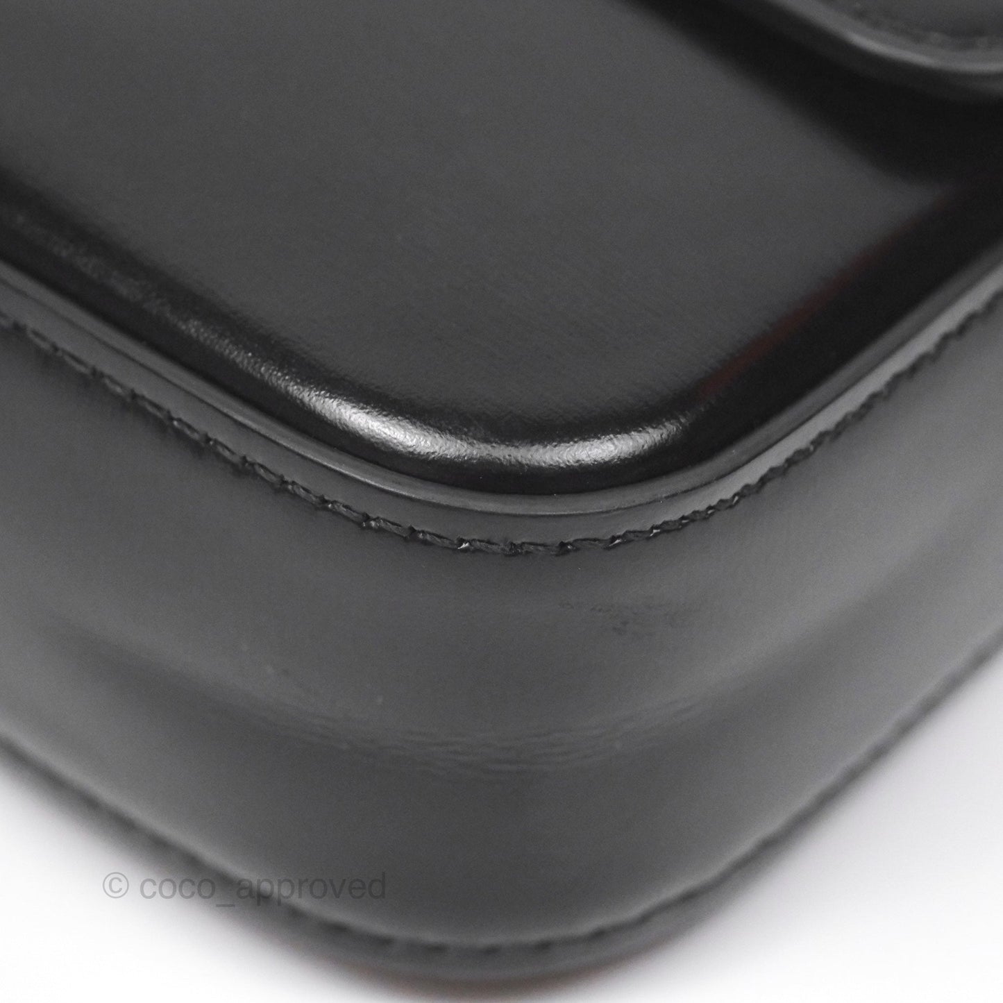 Celine Triomphe Shoulder Bag Black Calfskin