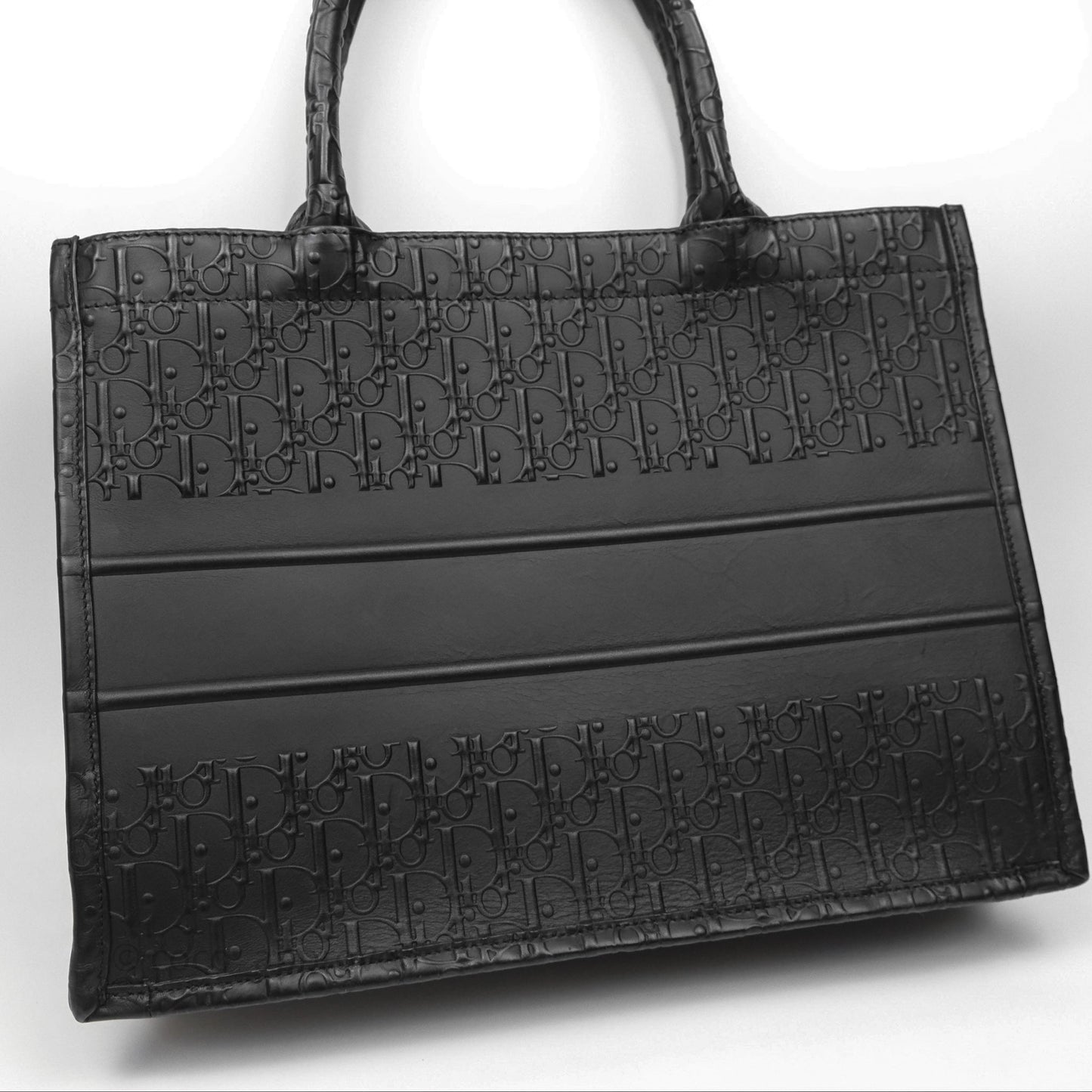 Christian Dior Medium Book Tote Black Calfskin