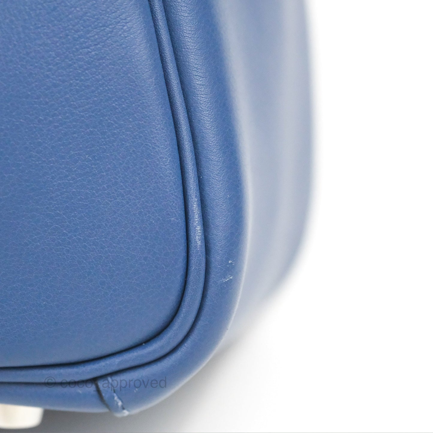 Hermès Lindy 26 Bleu Brighton/ Capucine Swift Palladium Hardware