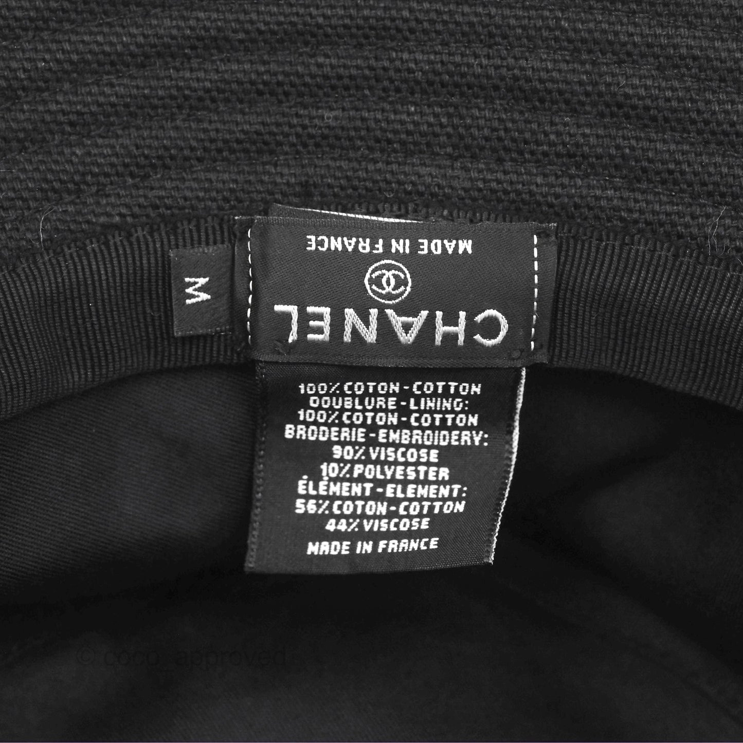 Chanel Logo Embroidery Bucket Hat 24C