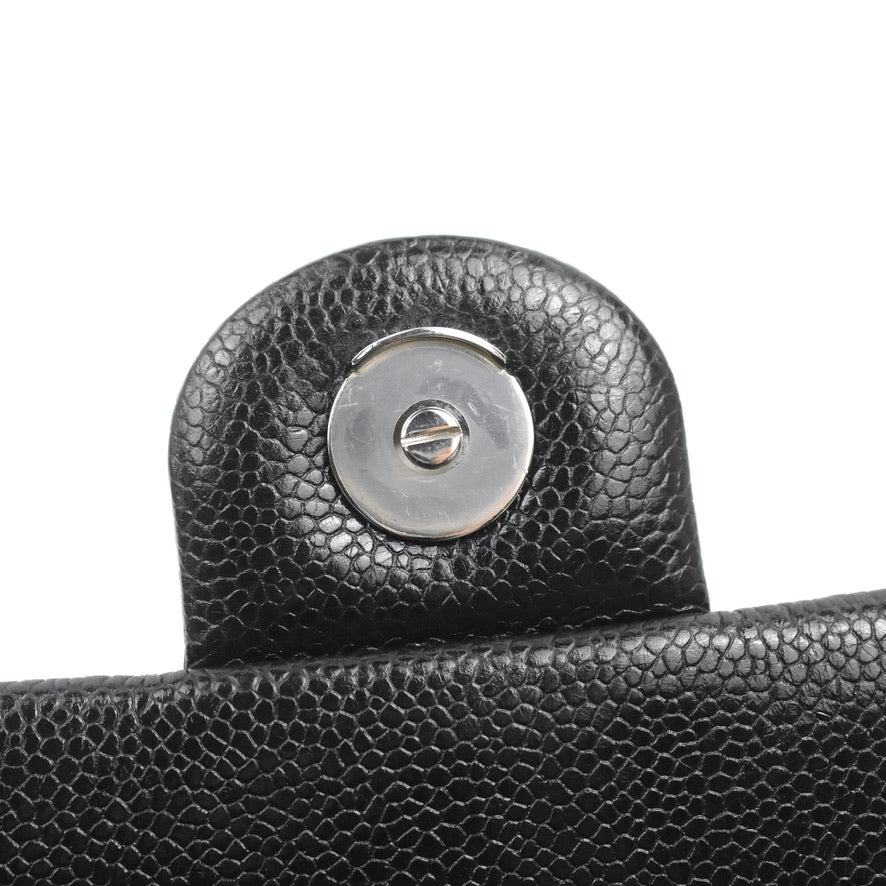 Chanel Quilted Mini Square Flap Bag So Black Caviar Incognito