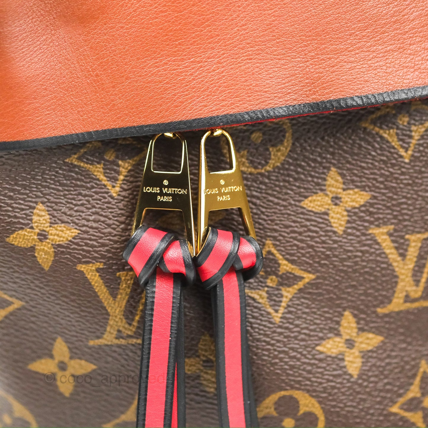 Louis Vuitton Tuileries Besace Bag Brown/Red Monogram