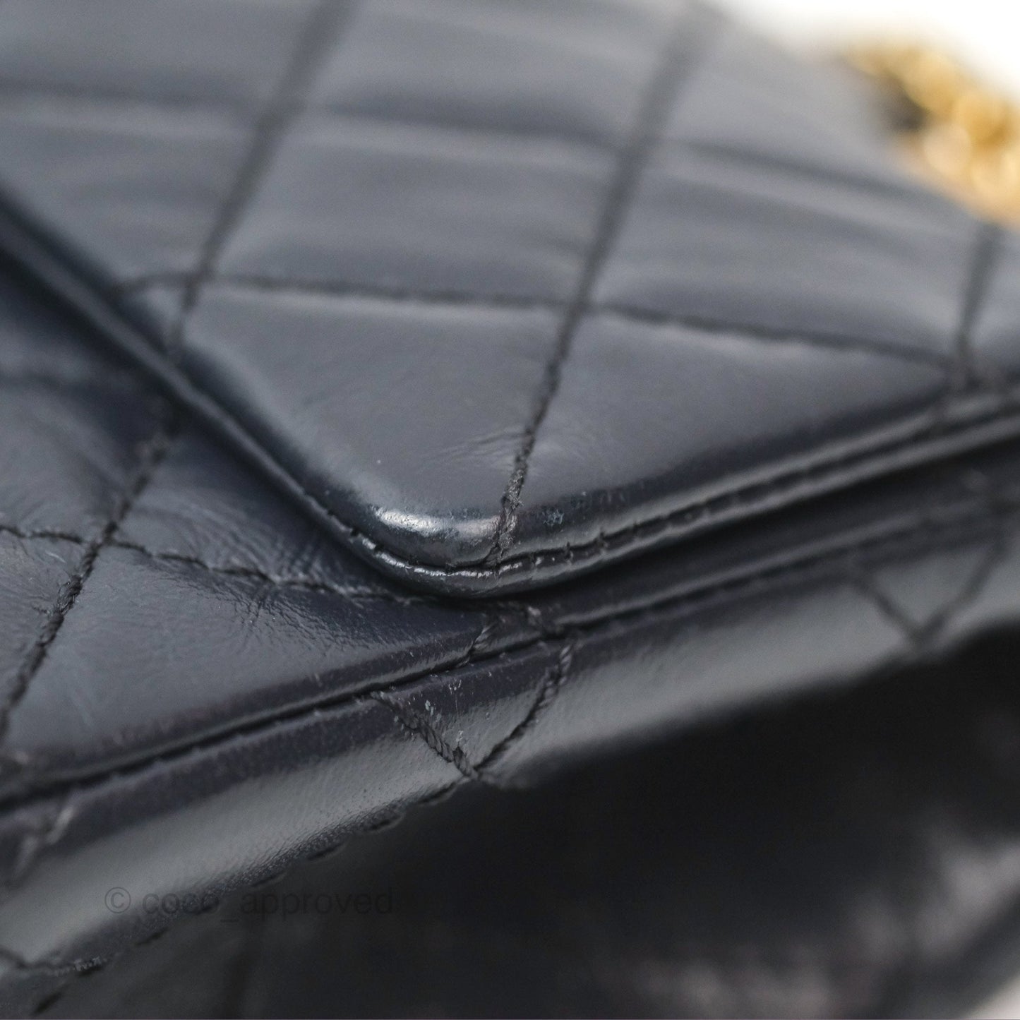 Chanel Mini Reissue 224 Navy Aged Calfskin Aged Gold Hardware