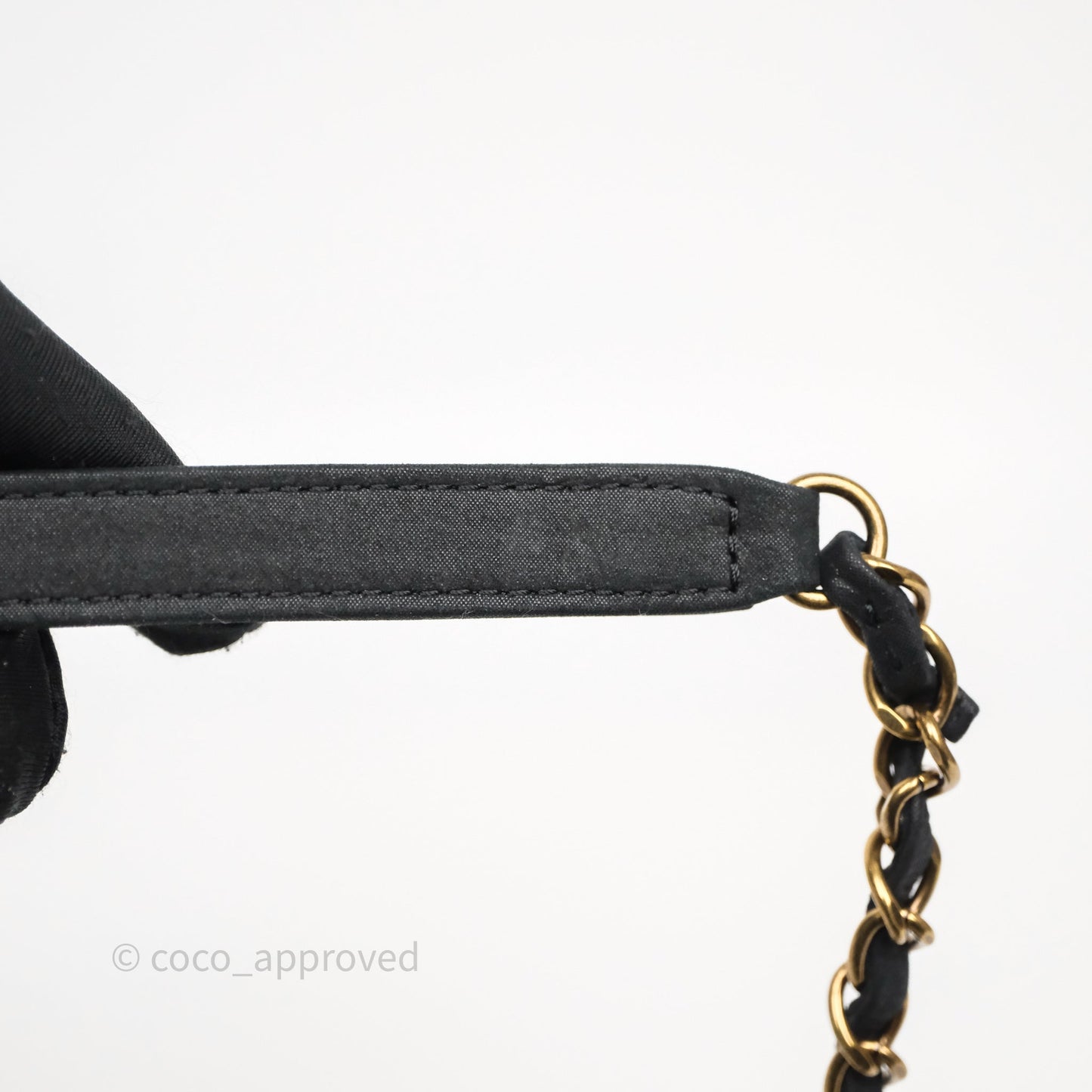 Chanel Braided Flap Bag Black Nubuck Aged Gold Hardware