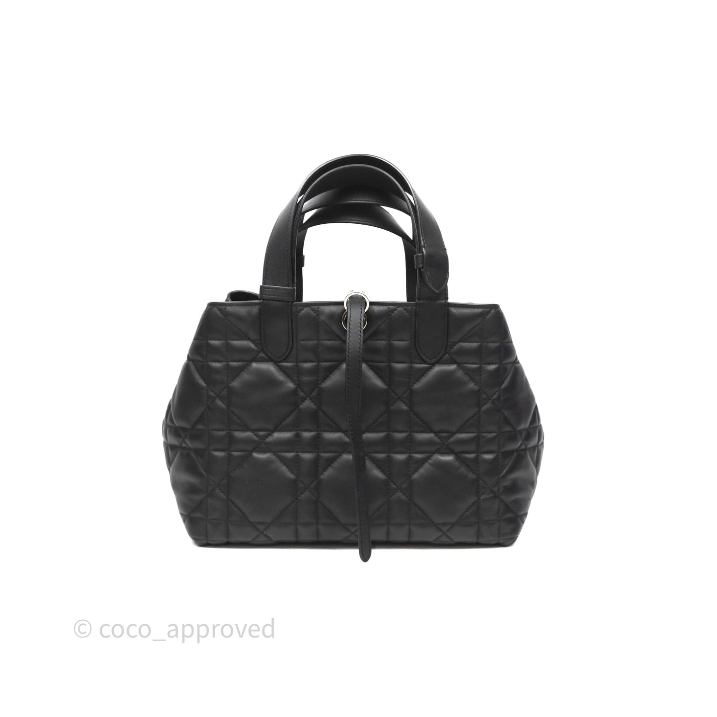Christian Dior Medium Dior Toujours Bag Black Macrocannage Calfskin