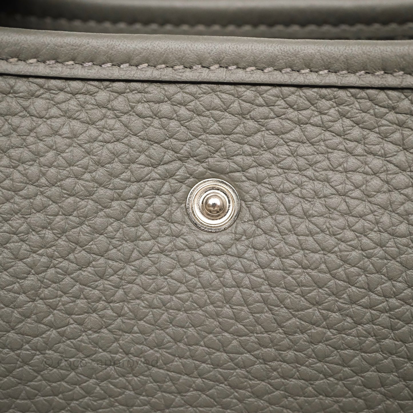 Hermès Mini Evelyne 16 Gris Meyer 0L Clemence Palladium Hardware
