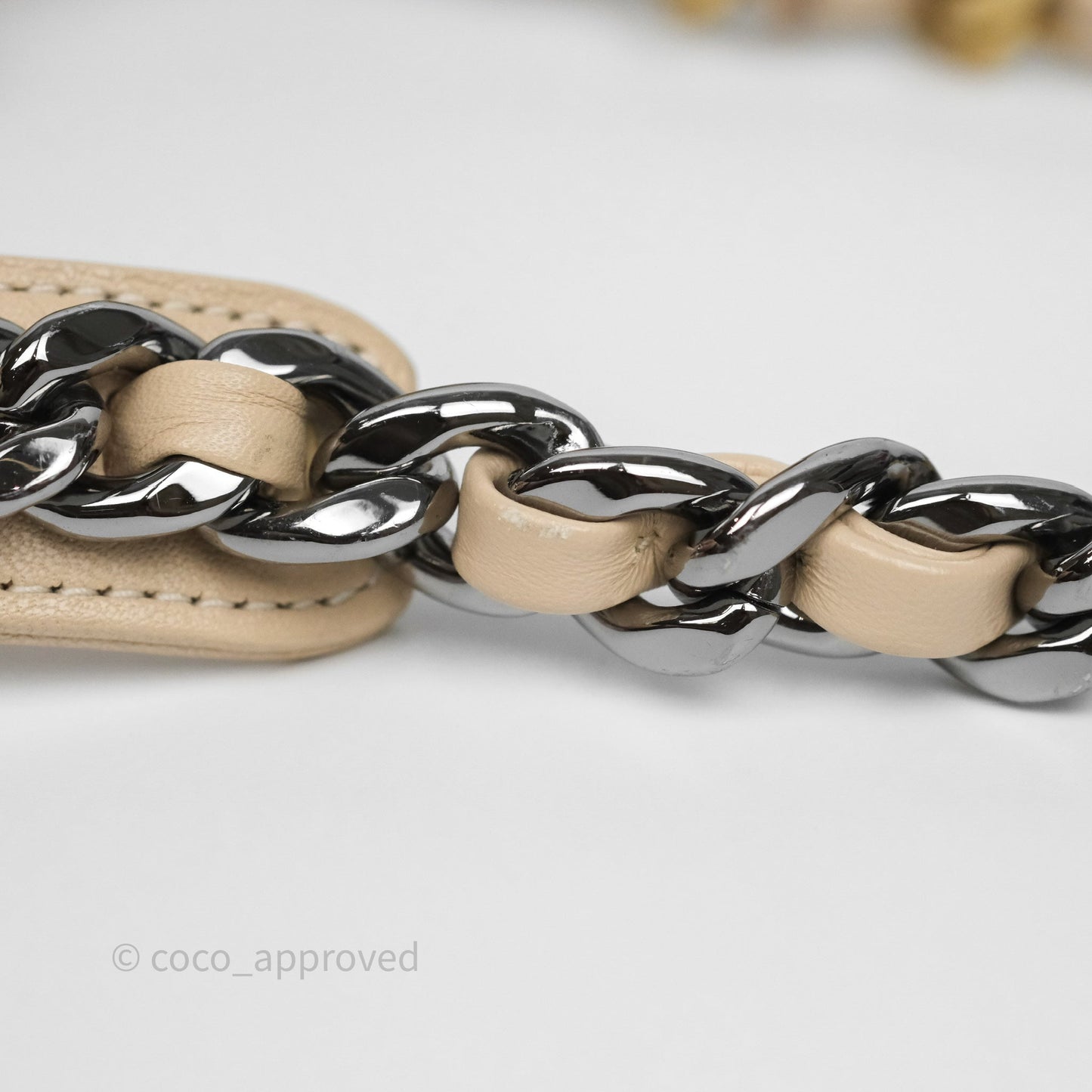 Chanel 19 Small Beige Mixed Hardware