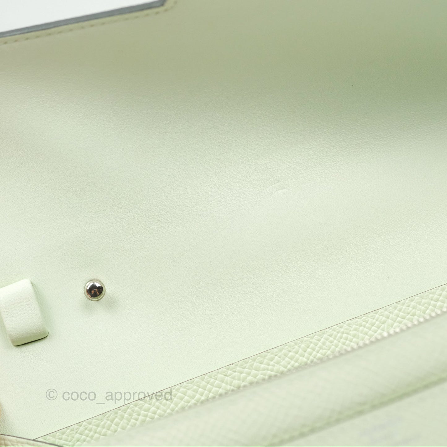 Hermès Constance To Go Wallet Vert Fizz Epsom Palladium Hardware