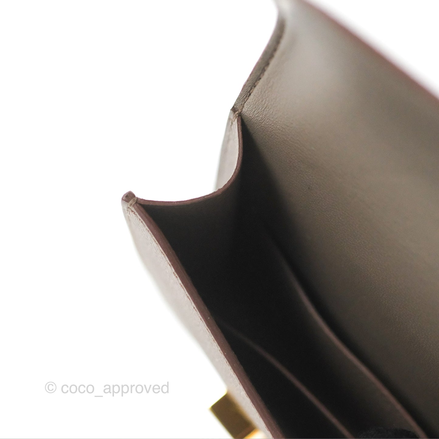Hermès Constance Slim Wallet Etain Epsom Gold Hardware