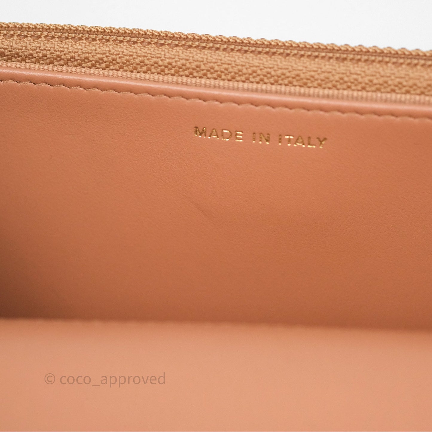 Chanel 19 Wallet on Chain WOC Dark Beige Caramel Lambskin Mixed Hardware