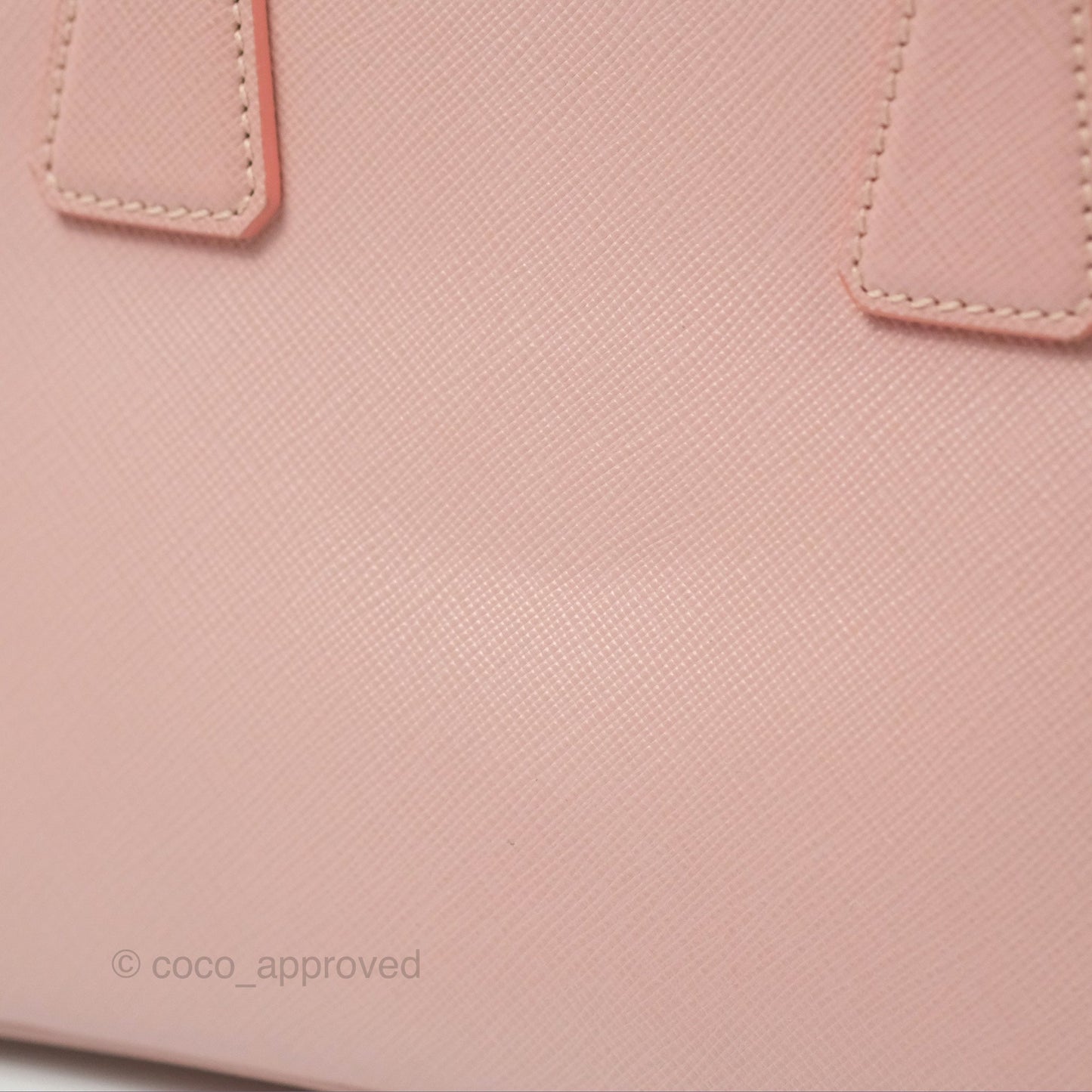 Prada Small Promenade Bag Saffiano Lux Light Pink