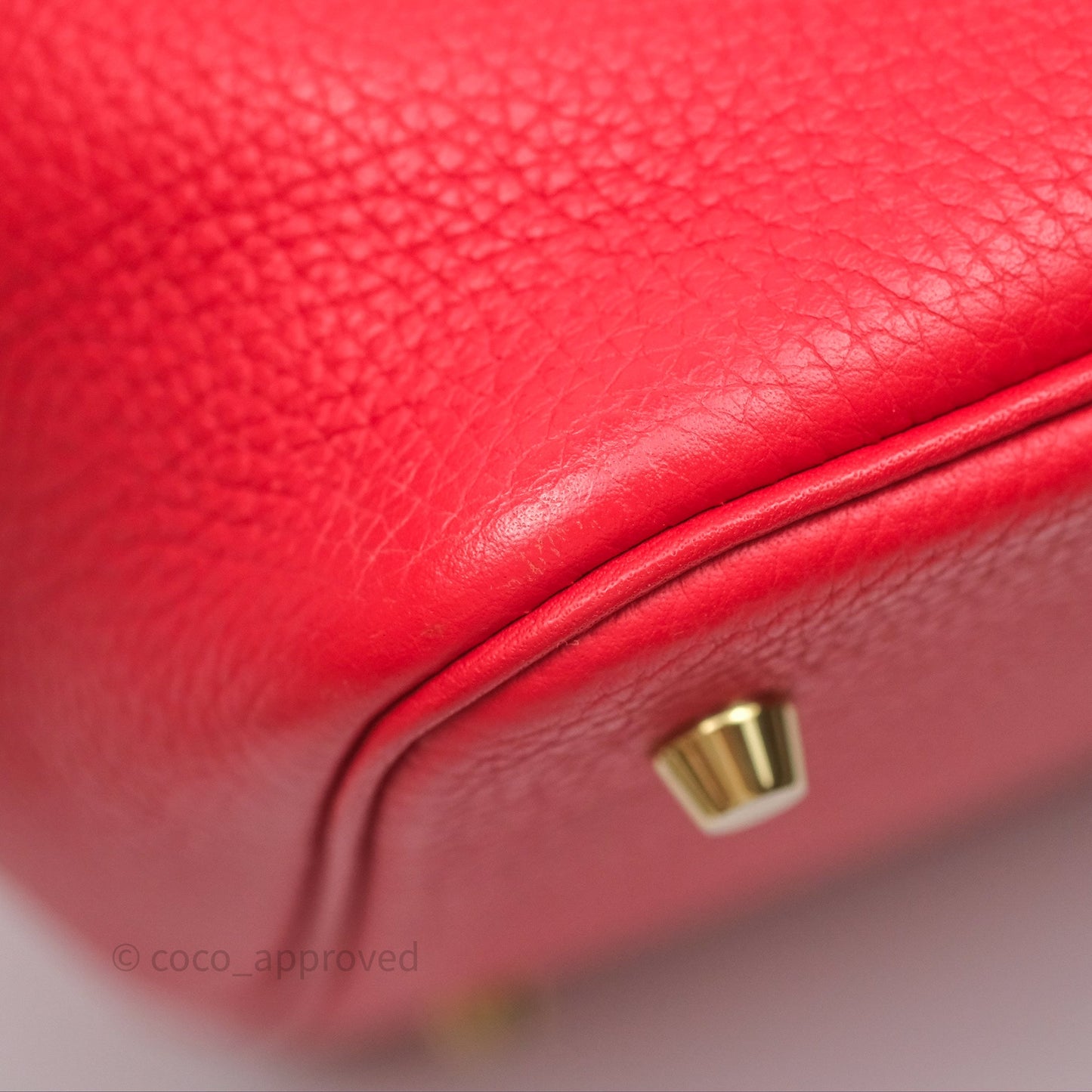 Hermès Picotin 22 Rouge Tomate S5 Clemence Gold Hardware