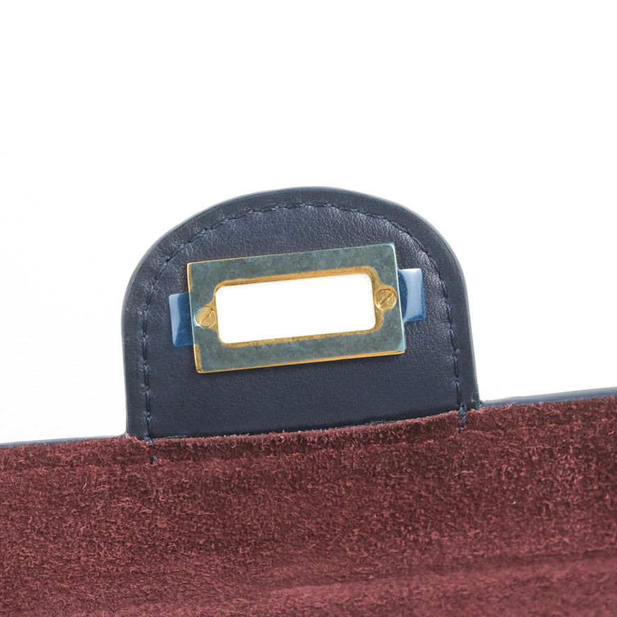 Chanel Nude Reissue 2.55 Medallion Flap 225 Navy Calfskin