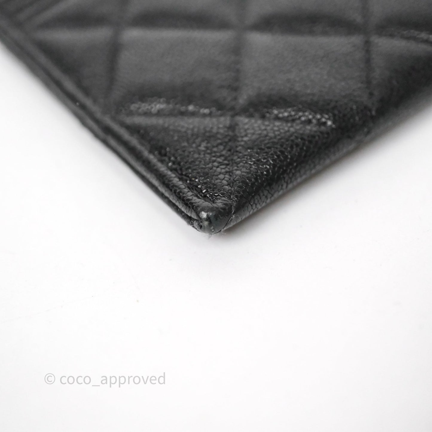 Chanel Boy Zip Long Wallet Black Caviar Gold Hardware