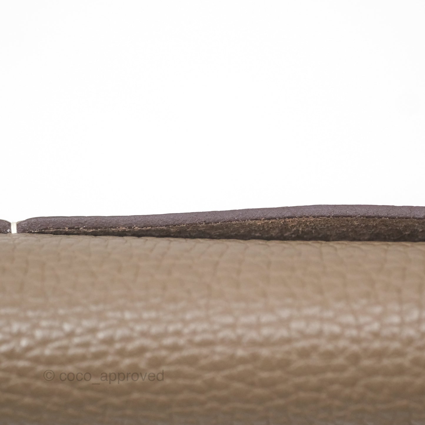 Hermès Halzan 31 Etoupe Clemence Palladium Hardware