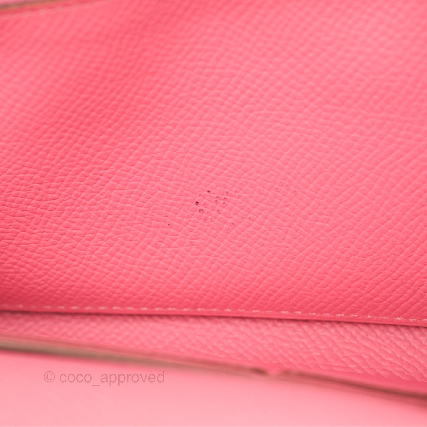 Hermès Kelly Wallet Rose Confetti Epsom Palladium Hardware