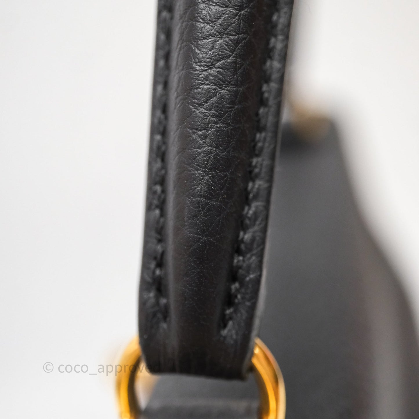 Hermès Kelly 28 Noir 89 Togo Gold Hardware