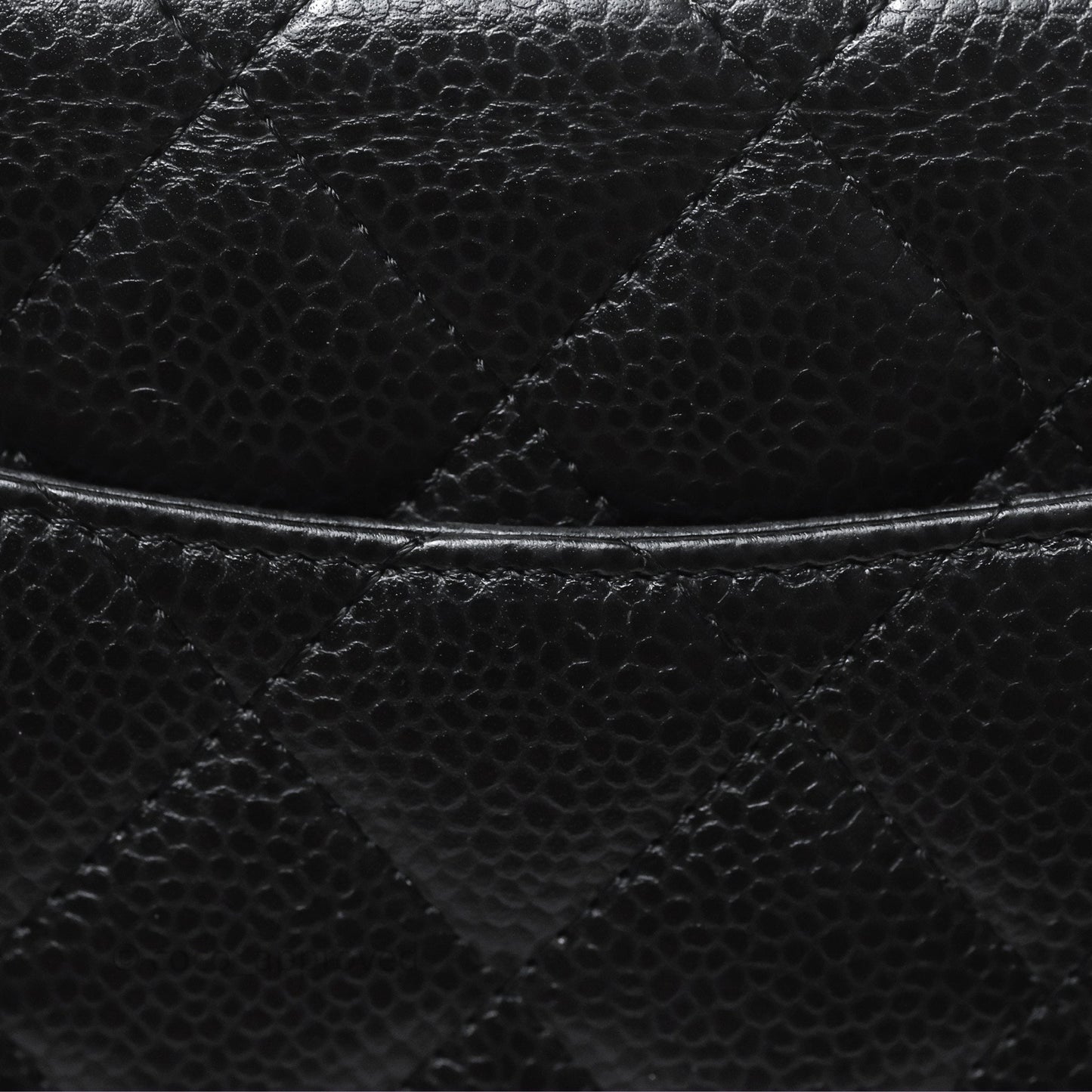 Chanel Quilted WOC Black Caviar Silver Hardware