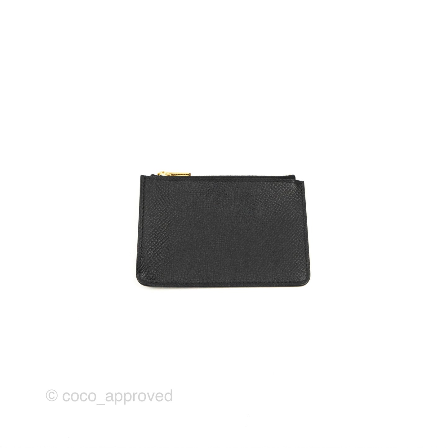 Hermès Constance Slim Wallet Black Epsom Rose Gold Hardware
