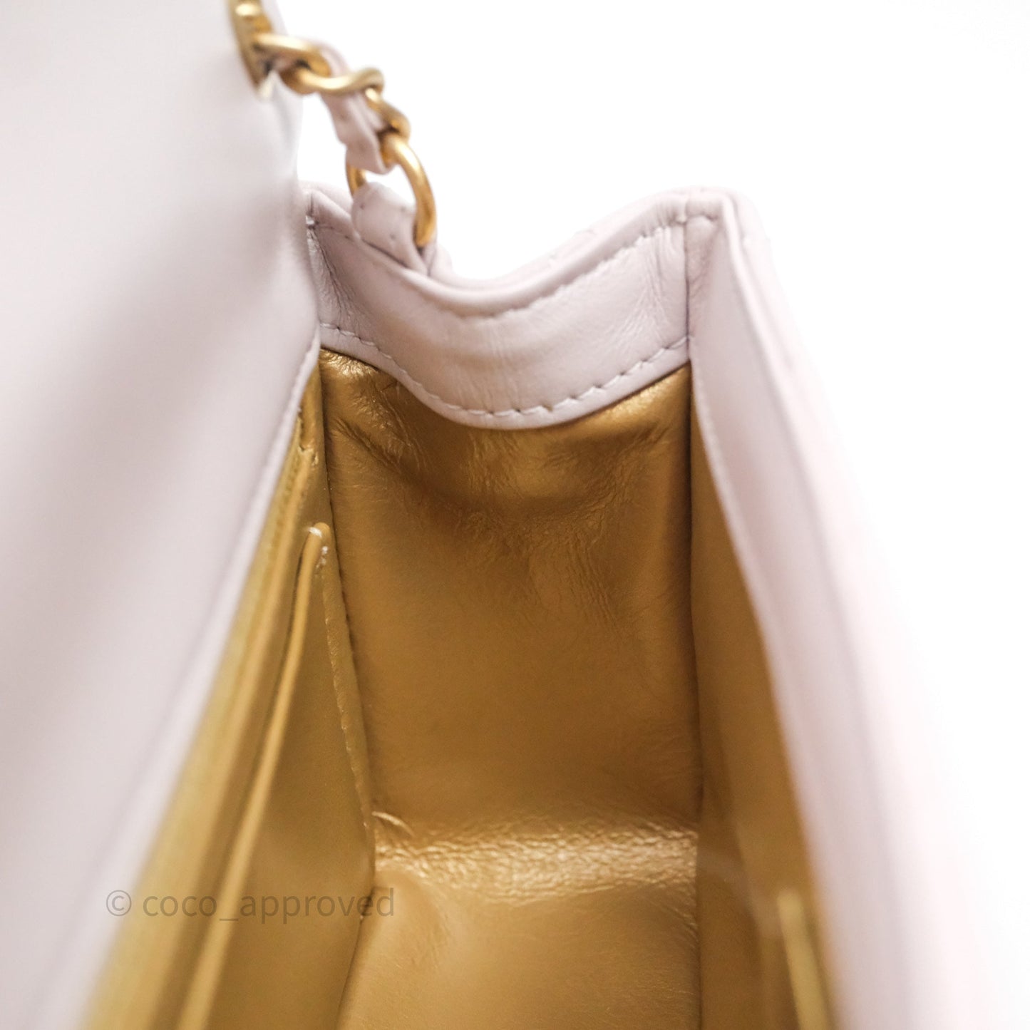 Chanel Mini Rectangular Pearl Crush Lilac Lambskin Aged Gold Hardware