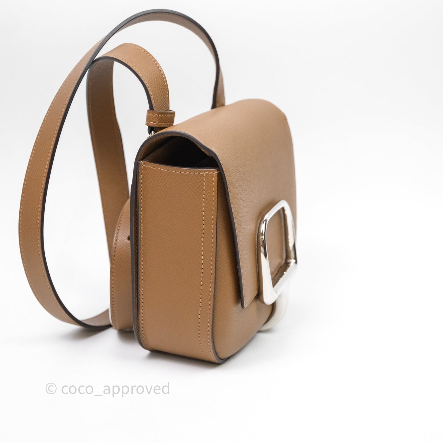 Hermès Della Cavalleria Mini Bag Alezan 3G Epsom Palladium Hardware