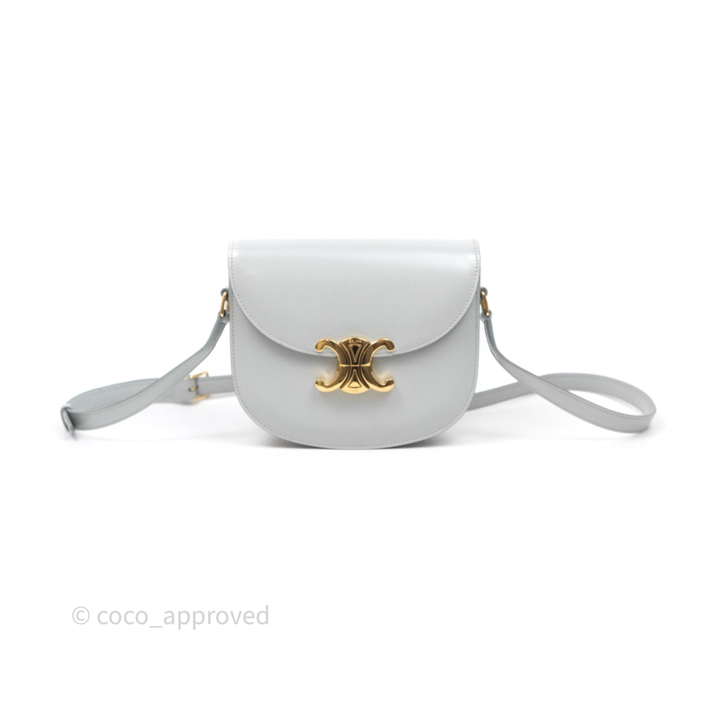 Celine Teen Besace Light Blue Shiny Calfskin