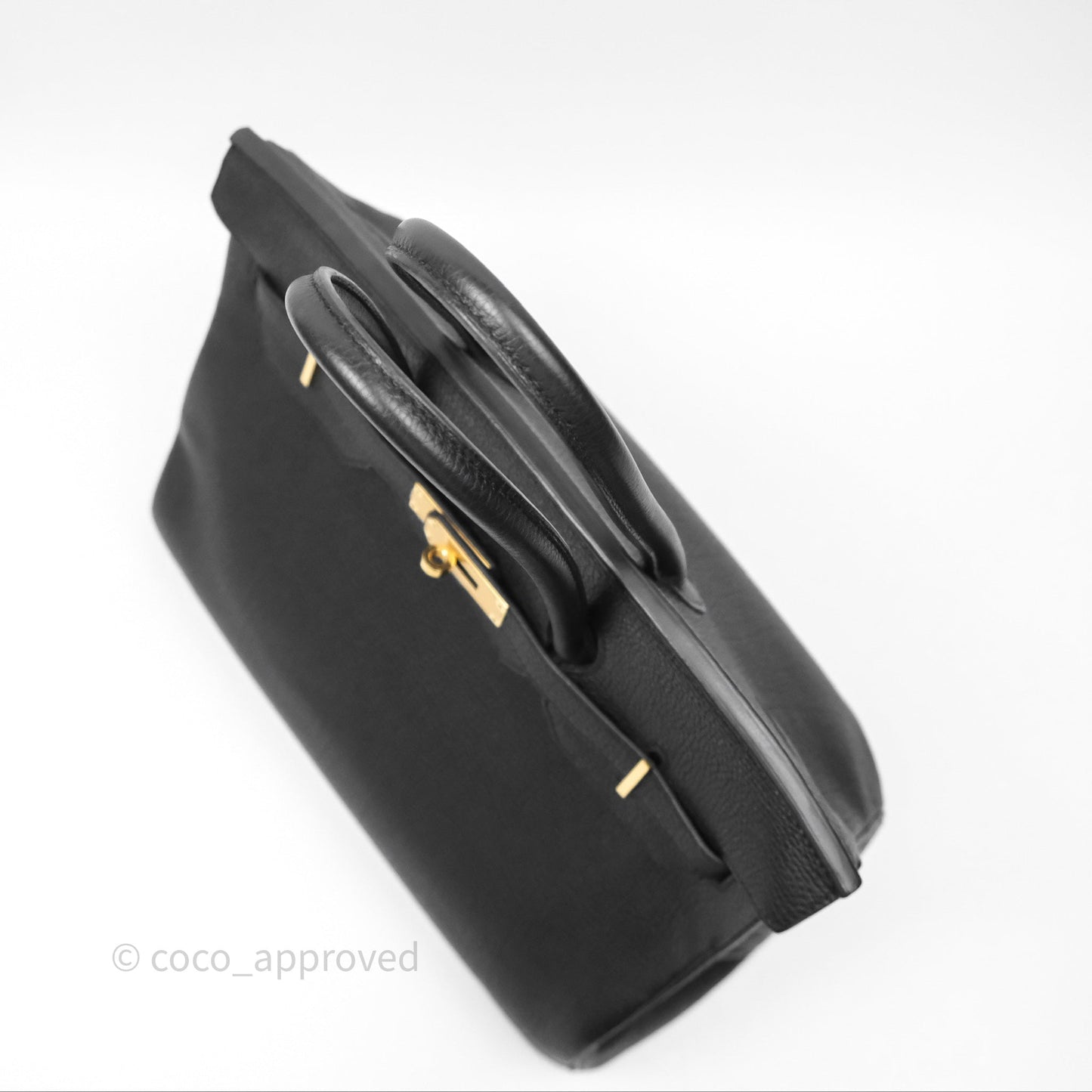 Hermès Birkin 35 Retourne Black Noir 89 Clemence Gold Hardware