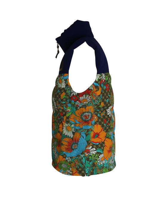 Luxury Gucci Trending 2025 x The North Face Floral Padded Vest in Multicolor Polyamide