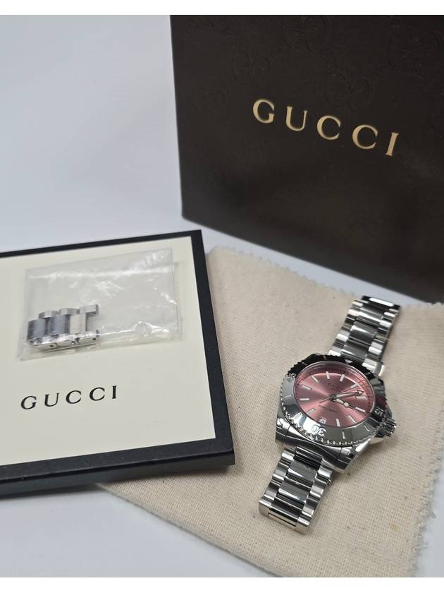 Luxury Gucci Trending 2025 Dive Medium Pink Dial Stainless Steel Women s Watch