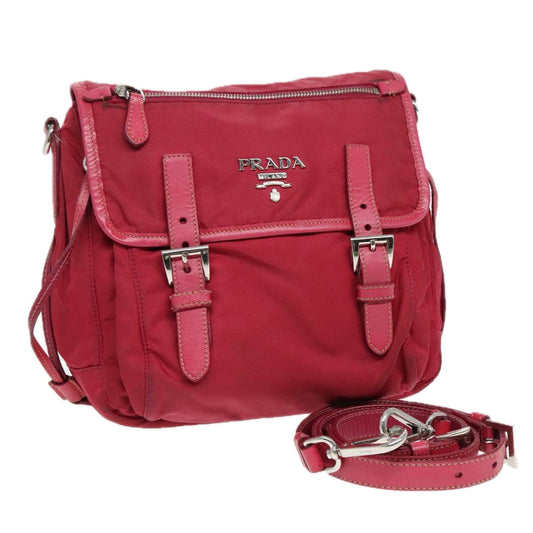 Luxury Prada Shoulder Bag Nylon Pink  94004