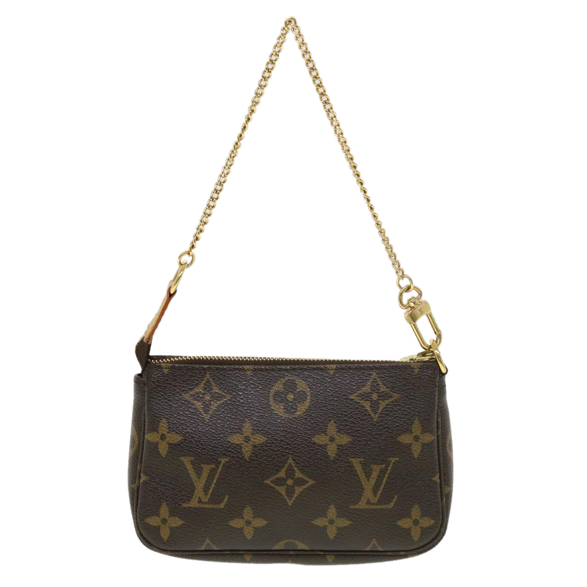 Louis Vuitton Mini Pochette Accessoires  Canvas Clutch Bag ()