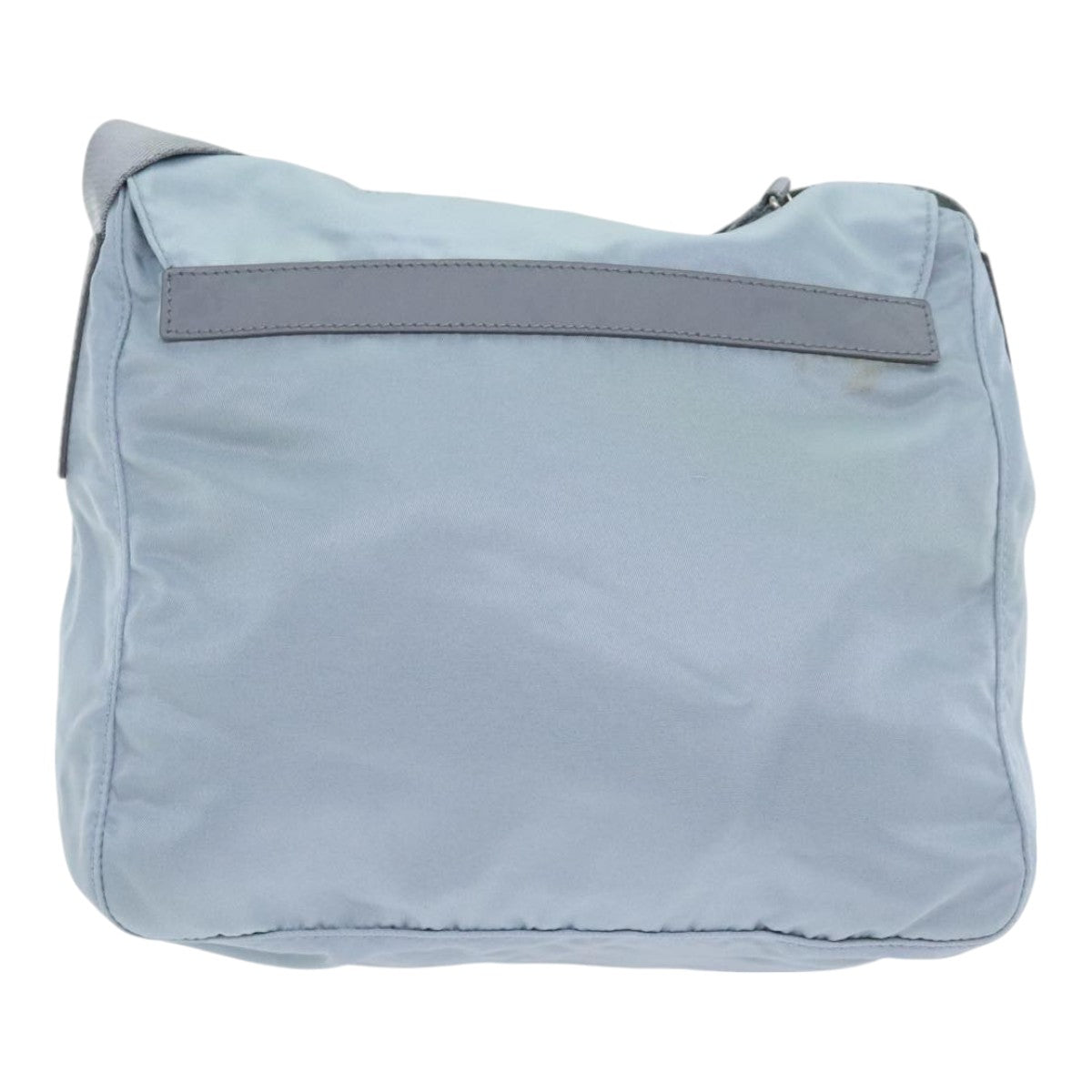 Luxury Prada Shoulder Bag Nylon Light Blue Silver  94021