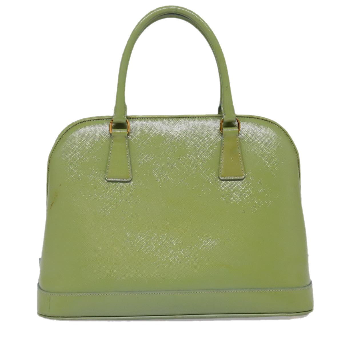 Luxury Prada Hand Bag Safiano leather 2way Green Gold  94025