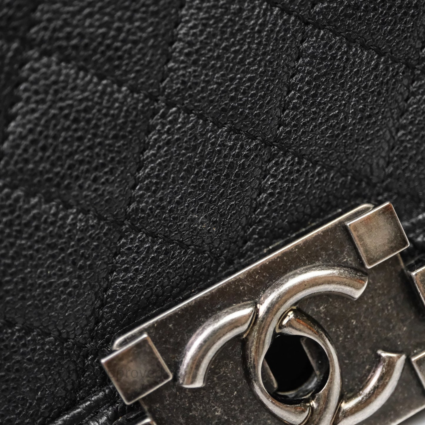 Chanel Quilted New Medium Boy Black Caviar Ruthenium Hardware