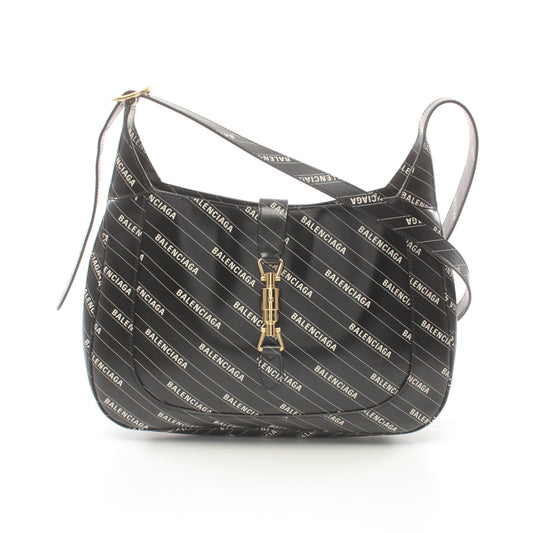Luxury Gucci Trending 2025 BALENCIAGA * Luxury Gucci Trending 2025 Hacker Jackie 1961 Shoulder bag Leather Black White