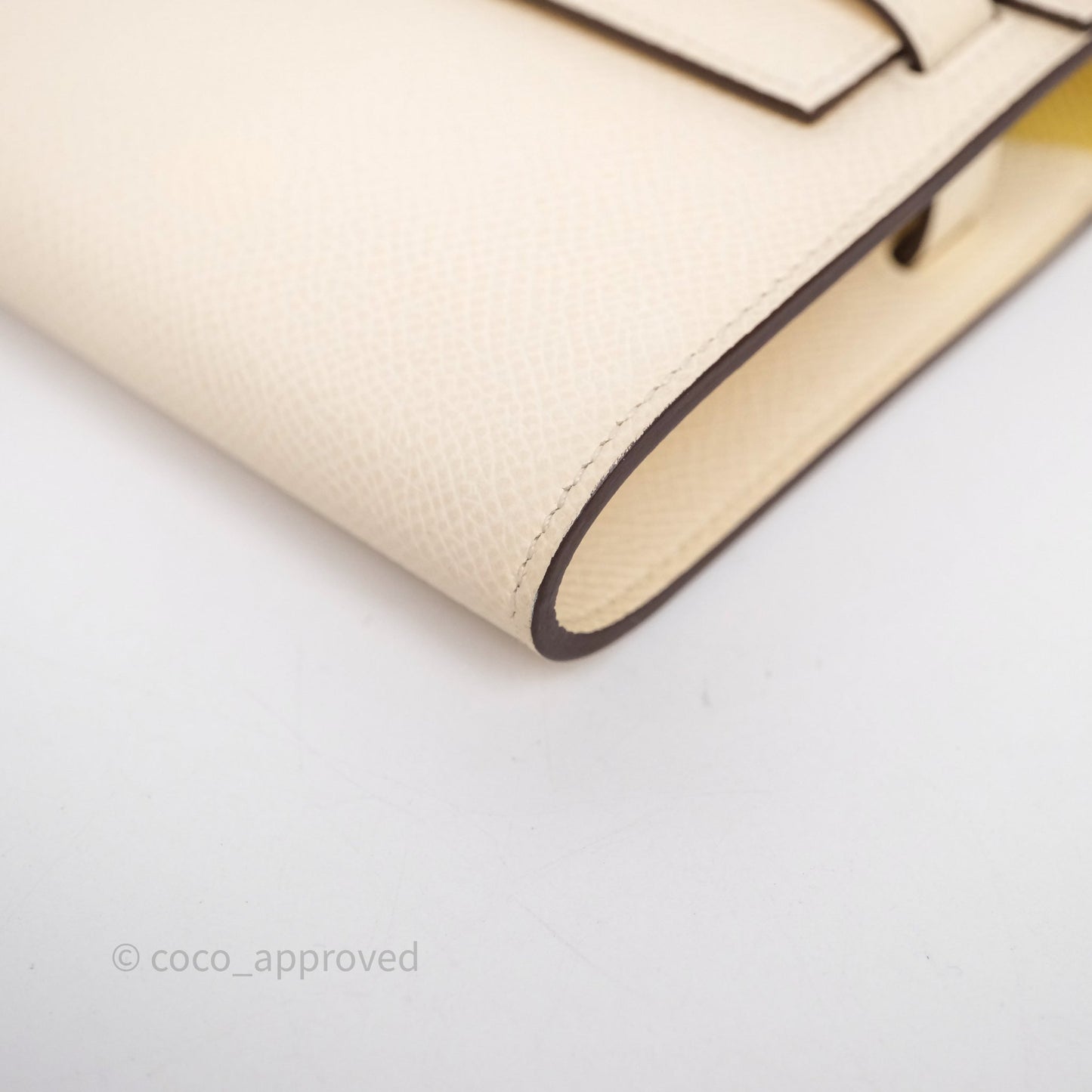 Hermès Kelly To Go Wallet Nata I2/ Jaune Poussin 1Z Epsom Gold Hardware
