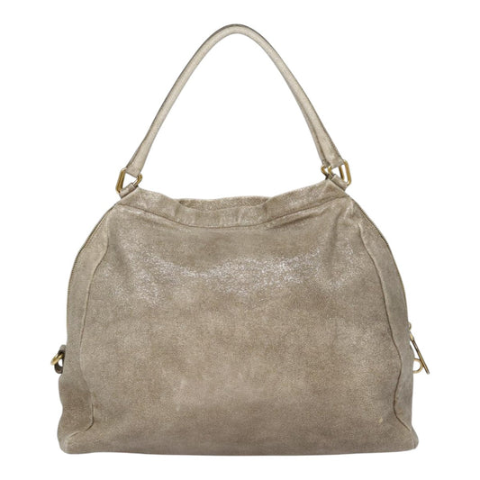 Luxury Prada Shoulder Bag Leather Beige Gold  94057