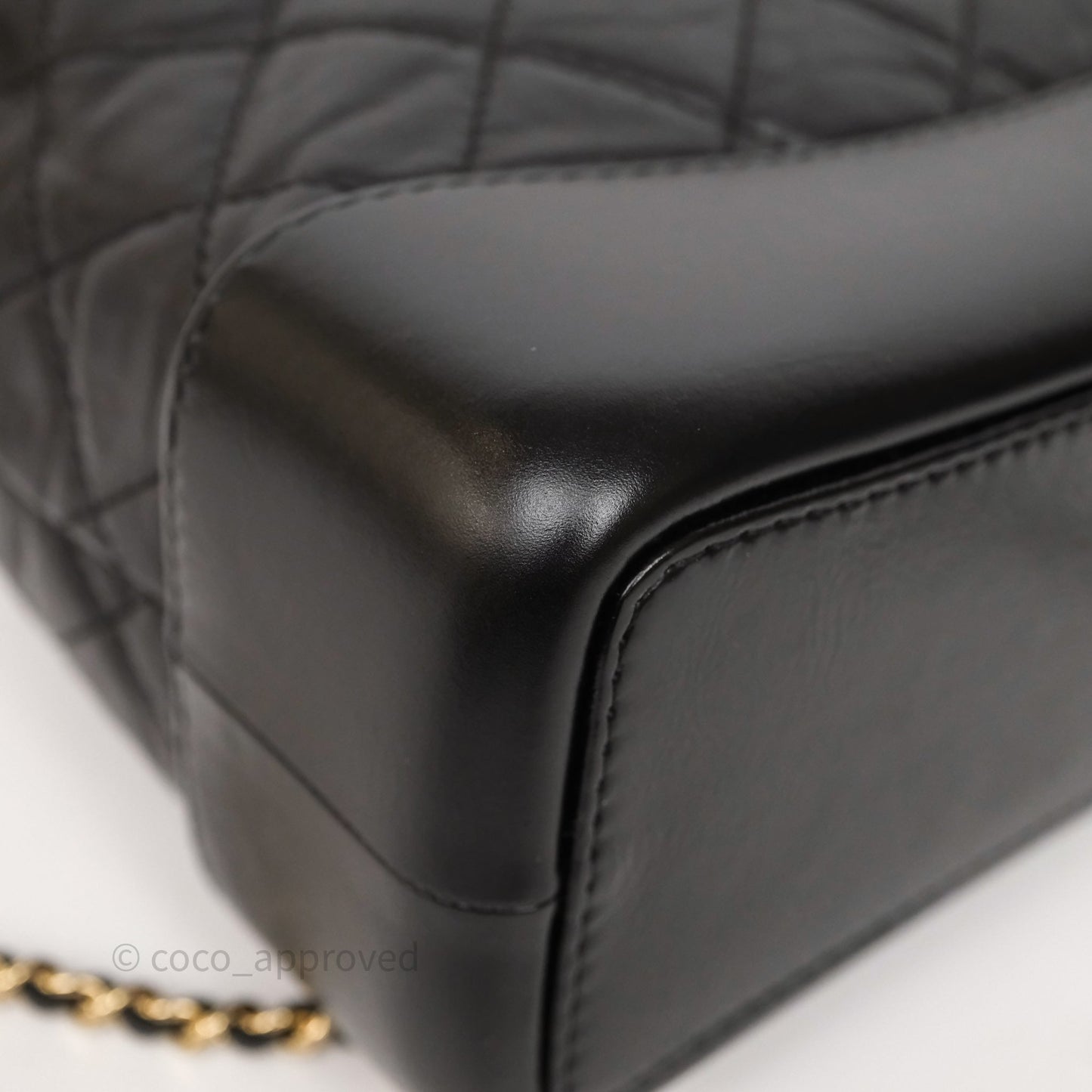 Chanel Small Gabrielle Backpack Black Aged Calfskin