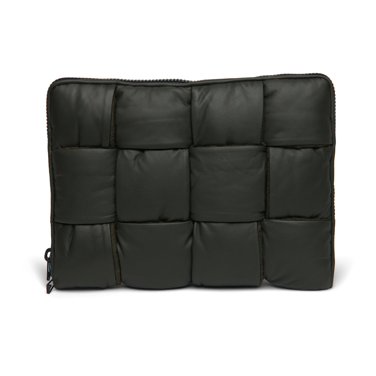 Luxury Bottega Veneta Men's Leather Padded Maxi Intrecciato Laptop Case