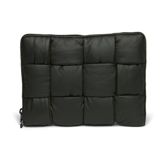 Luxury Bottega Veneta Men's Leather Padded Maxi Intrecciato Laptop Case