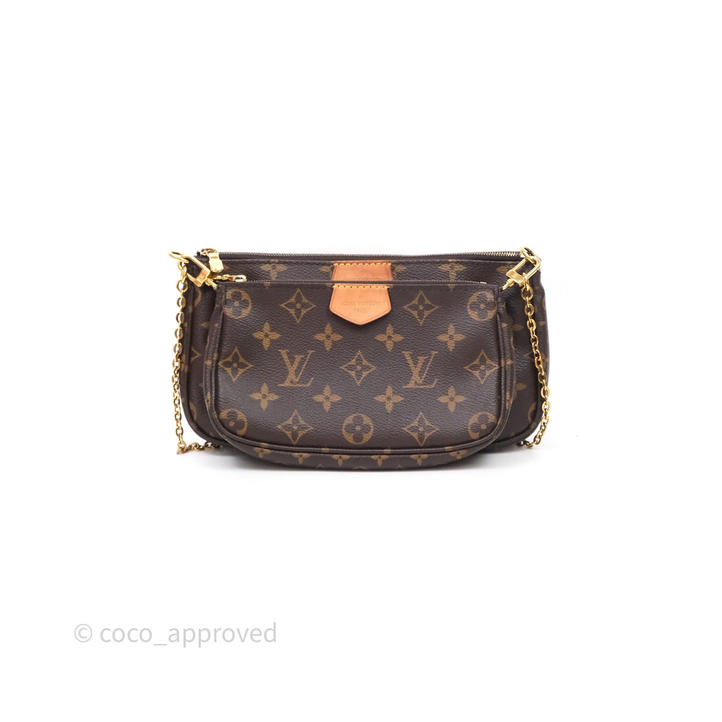 Louis Vuitton Multi Pochette Accessories Pink Monogram Canvas