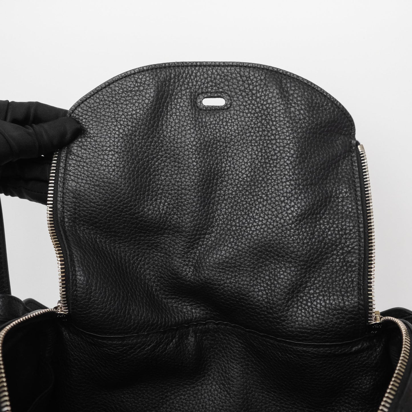 Hermès Lindy 30 Black Clemence Palladium Hardware