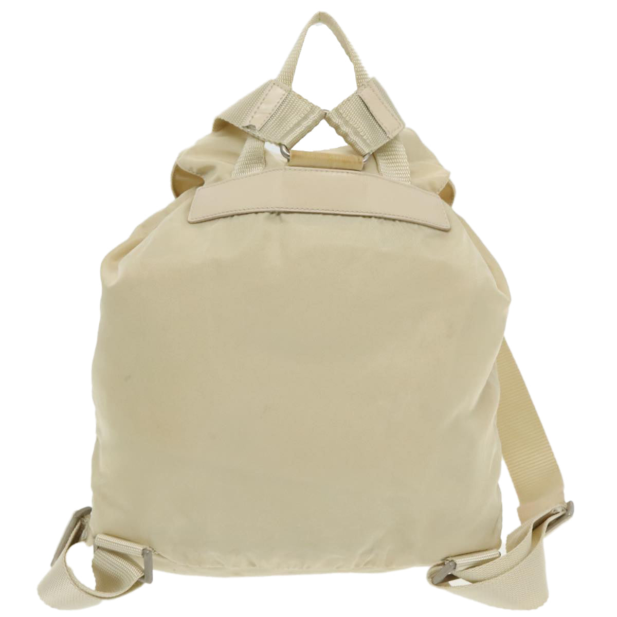 Luxury Prada Backpack Nylon White Silver  94142