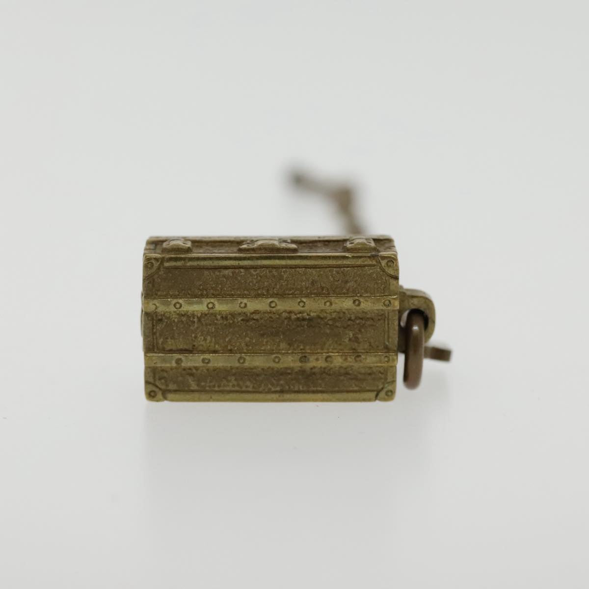 LOUIS VUITTON Trunk Type Key Holder metal Gold LV 94158