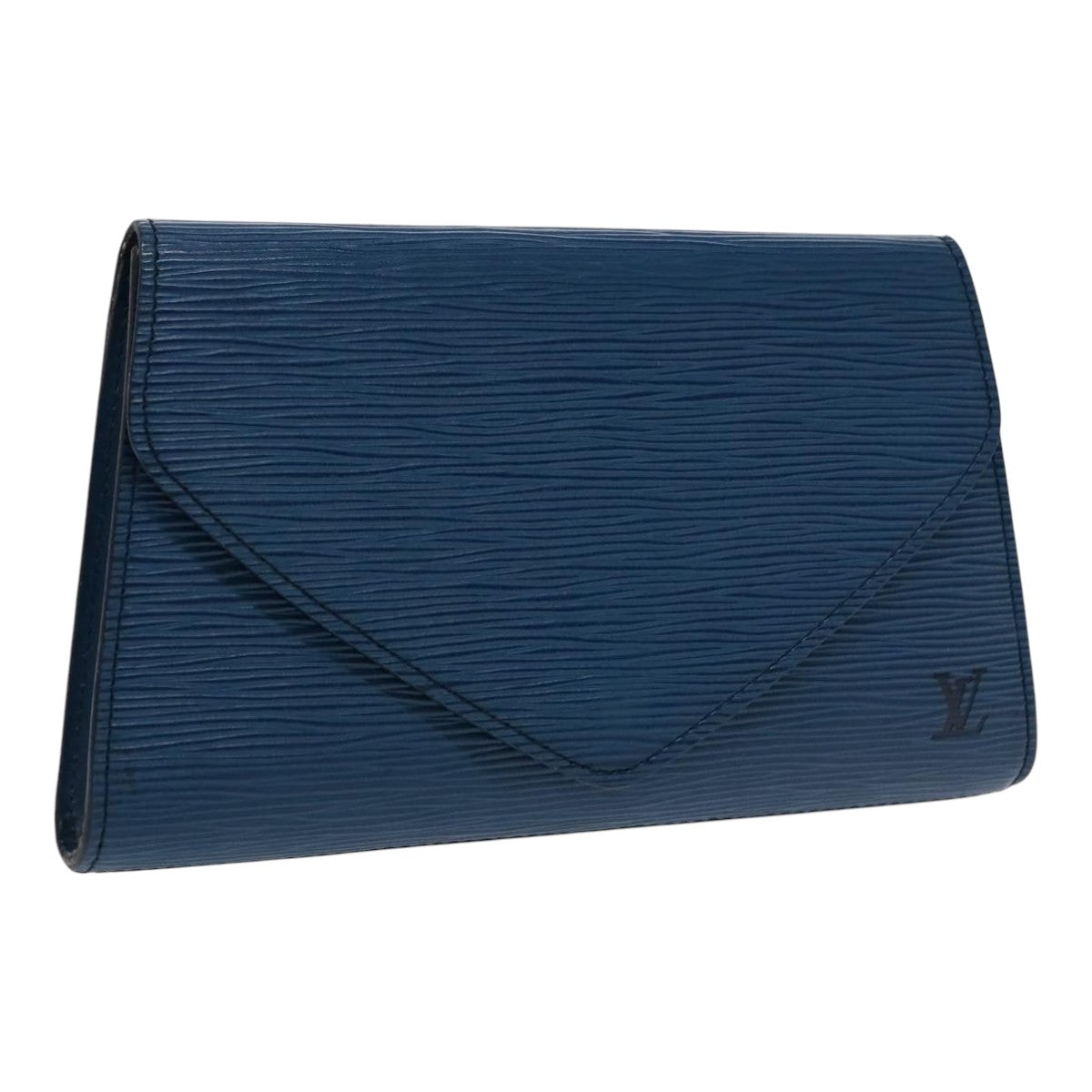 LOUIS VUITTON Epi Art Deco Clutch Bag Blue M52635 LV 94168