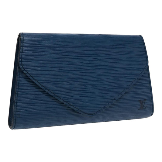 LOUIS VUITTON Epi Art Deco Clutch Bag Blue M52635 LV 94168