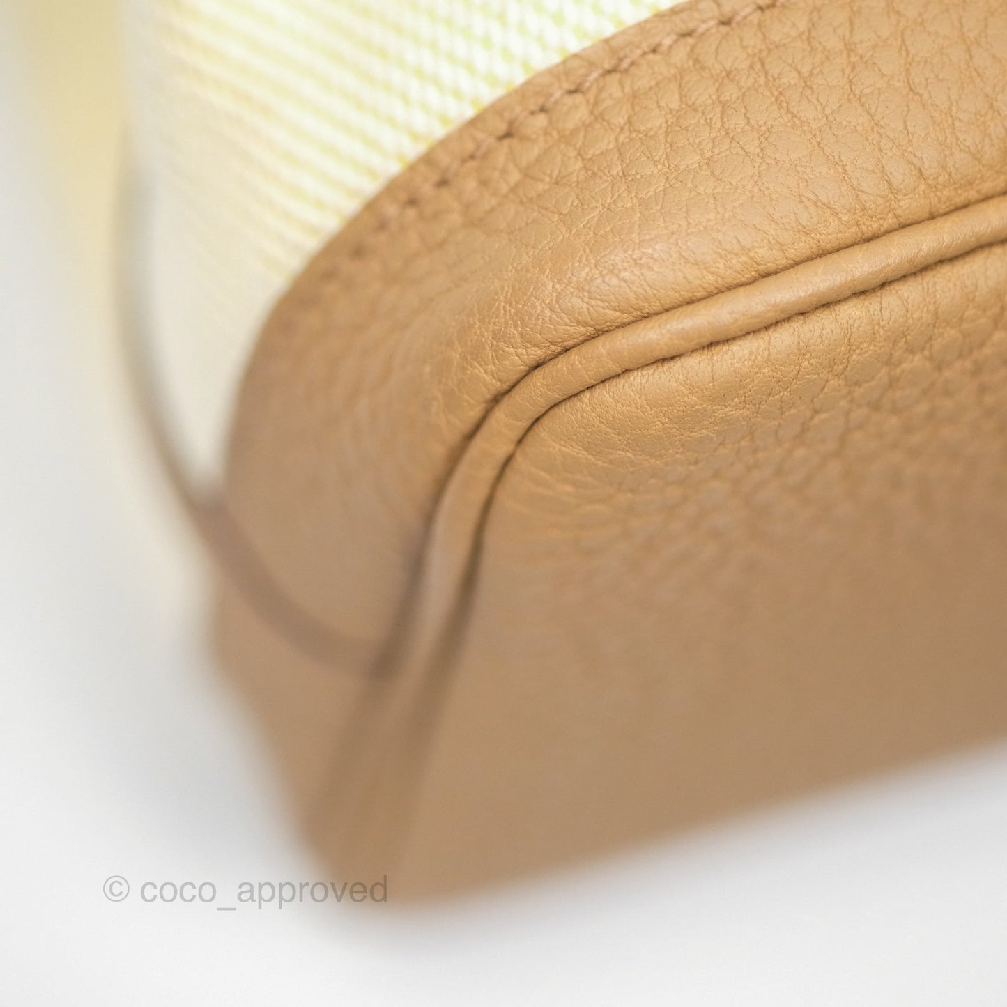 Hermès Garden Party 30 Canvas Ecru-Jaune Citron 9N/ Biscuit 48