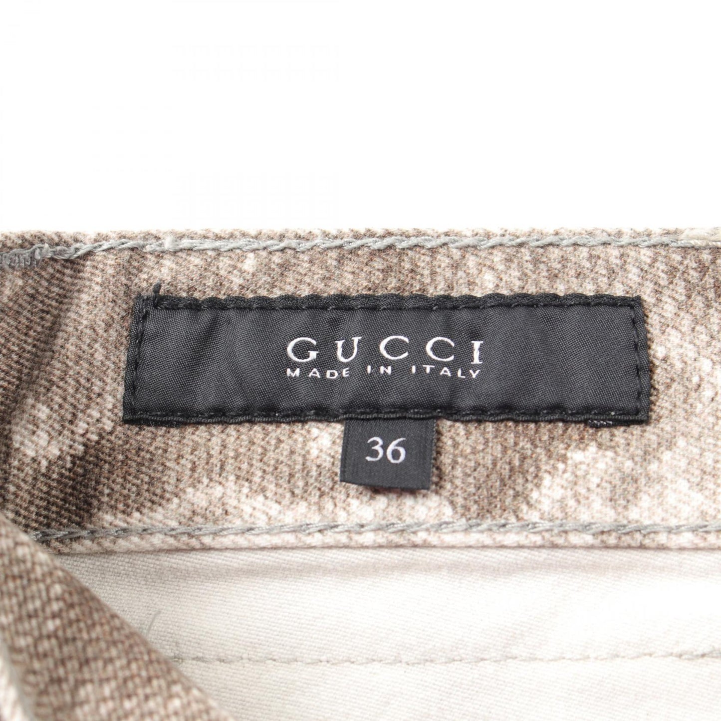 Luxury Gucci Trending 2025 HOLIDAY Pants Leopard print Python pattern Cotton Gray brown White