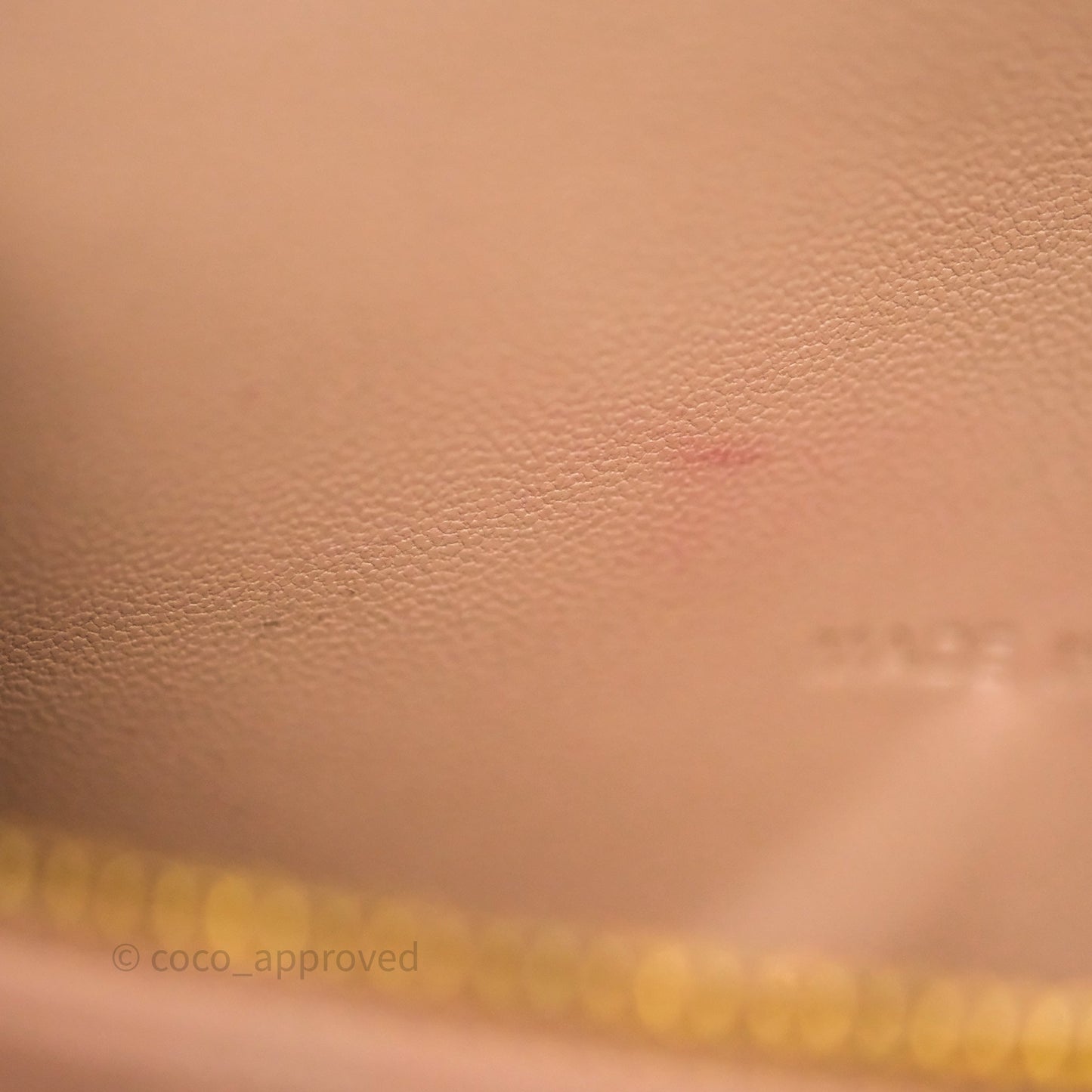 Christian Dior Caro Pouch with Chain In Supple Pink Cannage Calfskin